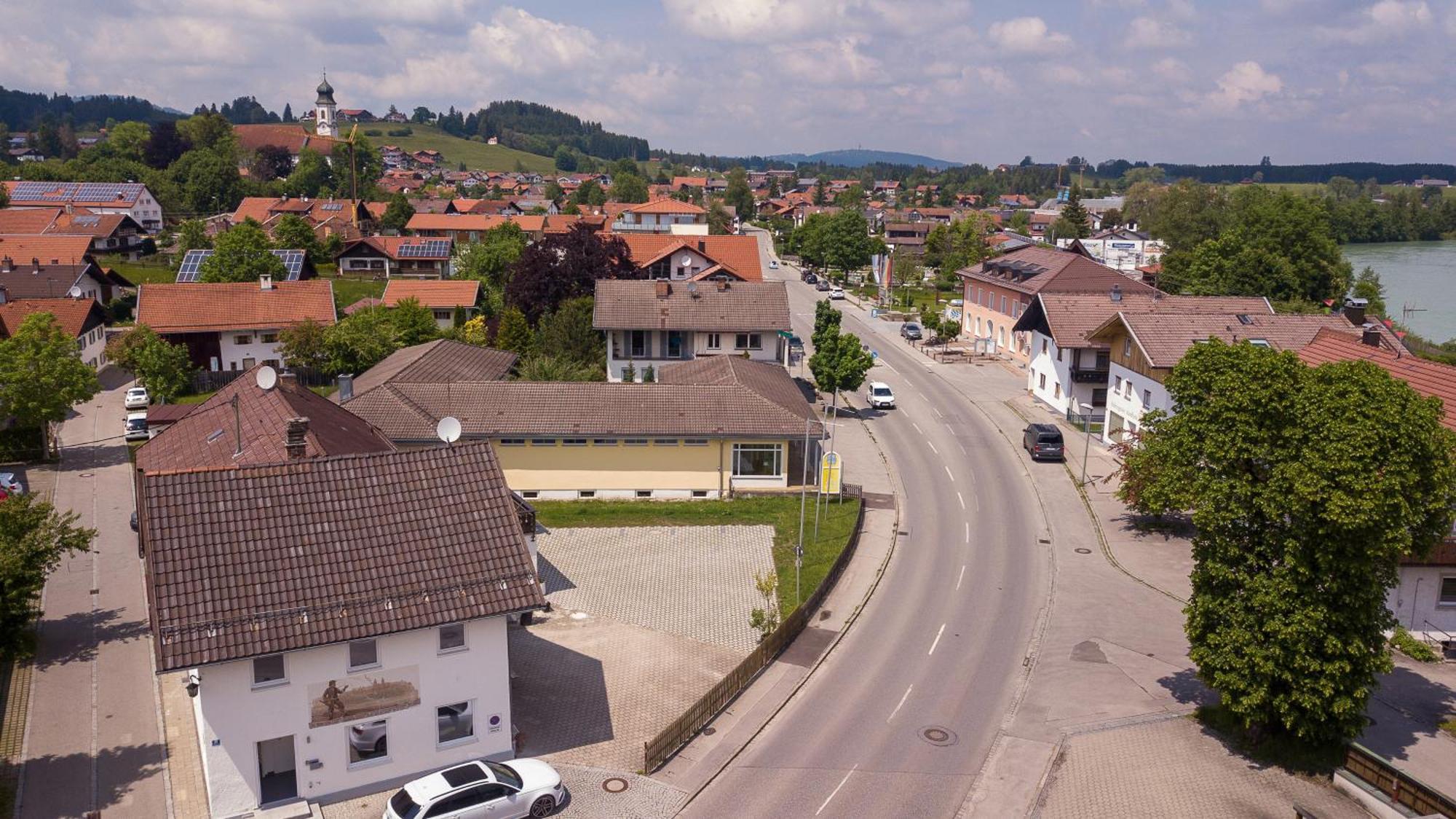 Moderne Helle Ferienwohnung Allgaeu Am See Munich Castle Lechbruck Eksteriør billede